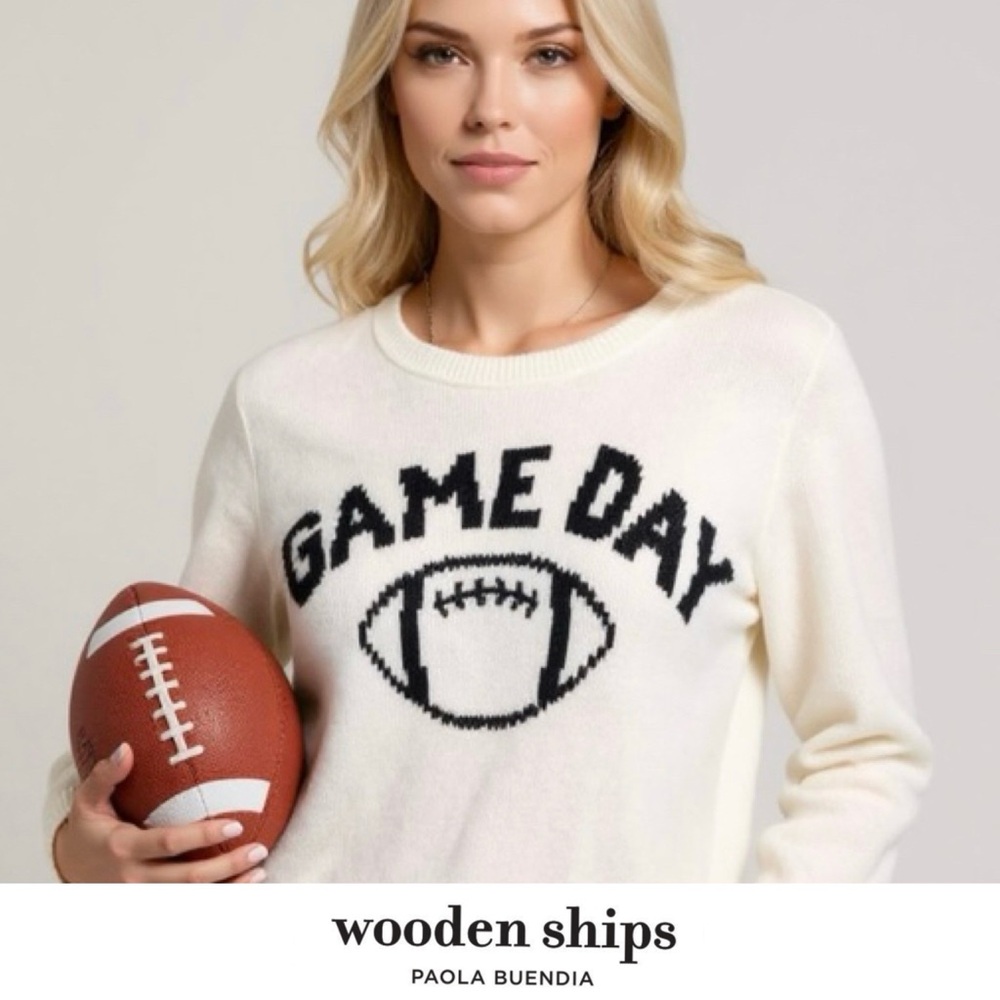 Oversized Game Day Football Sweater